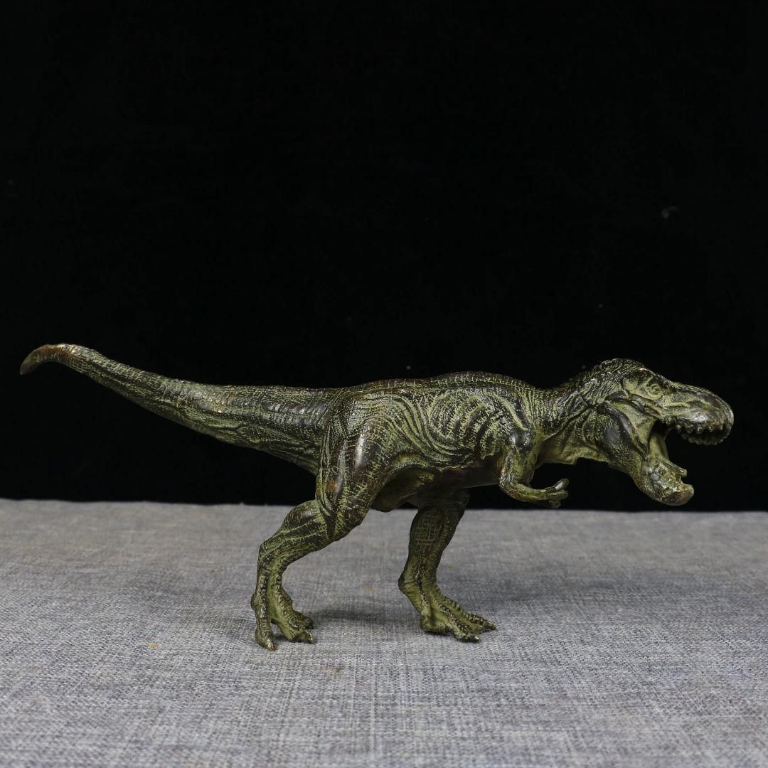 銅製 ティラノサウルス 恐竜 インテリアアクセサリーギフト置物 装飾品