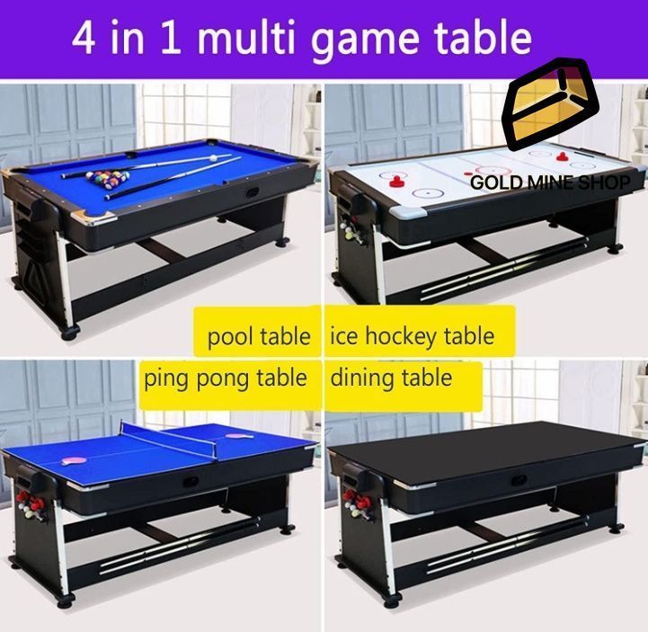 4イン1コンビネーションテーブル ファミリーマルチゲーム