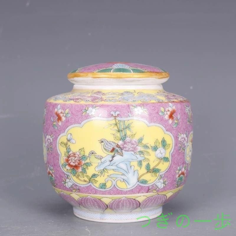 清代粉彩琺瑯彩蒔花鳥還流蒜頭瓶 工芸品 陶磁器 装飾品 美術品 置物 陶芸 清代粉彩琺瑯彩蒔花鳥還流蒜頭瓶 工芸品 陶磁器 装飾品