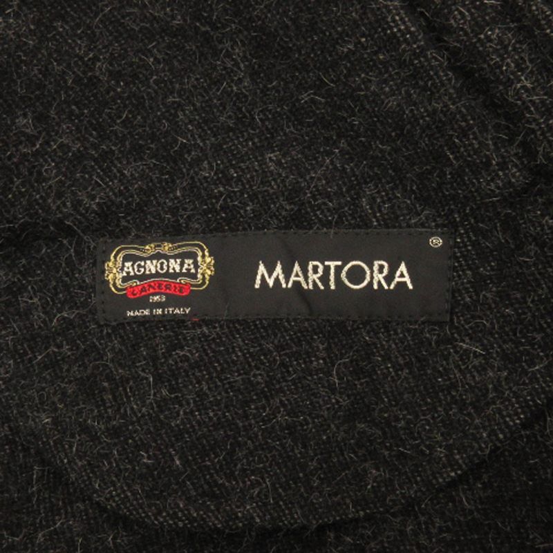 アニオナ　美品アルパカウールシャギーコート　ダブル　イタリア製　ビッグカラー42 ウールアルパカシャギー ダブルブレストコート