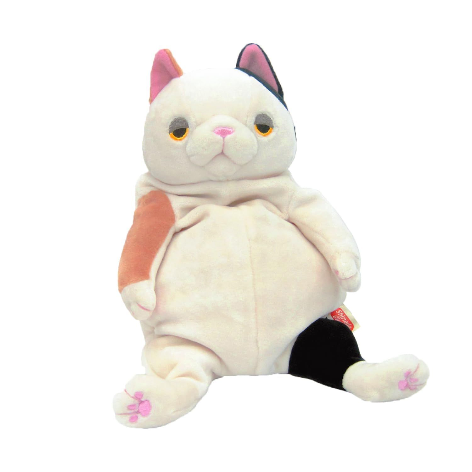 【人気商品】ぬいぐるみ 14×14×22cm ネコ (M) ミケ アニマル もちねこ もちシリーズ MONE-0230M シナダグローバル