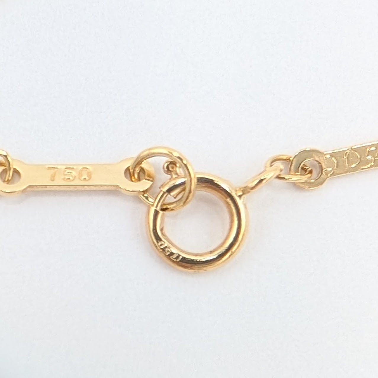 美品ティファニーダイヤモンドバイザヤード　イエローゴールド　エルサペレッティ TIFFANY&Co./ティファニー】 直径枠込約4.2mm ダイヤモンド 推定