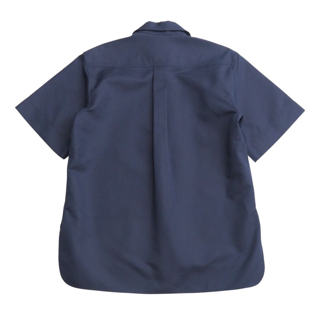 CELINE セリーヌ 半袖シャツ サイズ38 フィービー期 リングジップ ハーフジップ プルオーバー ブランド古着 20251021|RA6380