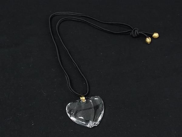 未使用品　バカラ　ハート　クリスタル　クリア　ネックレス　ペンダント バカラ ハート ネックレス ペンダント クリア SV925 シルバー