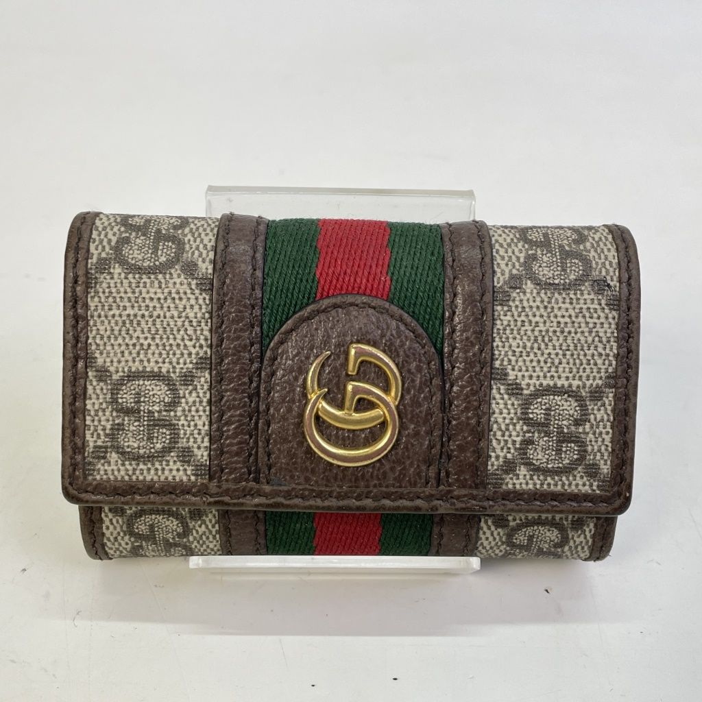 01w-3016 グッチ GUCCI オフィディアGG6連キーケース GGスプリーム