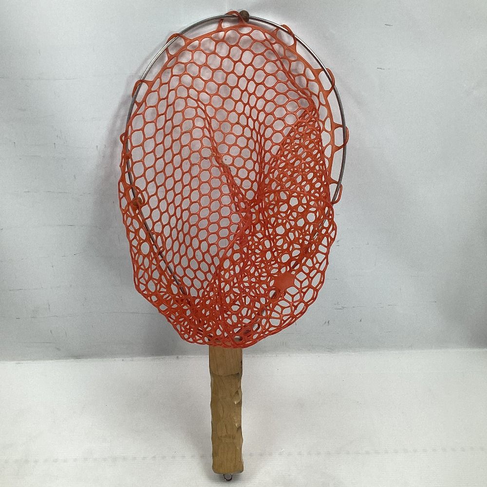 ΣΣ 釣り用品 釣り小物 OUT FORUM アウトフォーラム ランディングネット ハンドメイド 全長約55cm やや傷や汚れあり ΣΣ 釣り用品 釣り小物 OUT FORUM アウトフォーラム ランディング