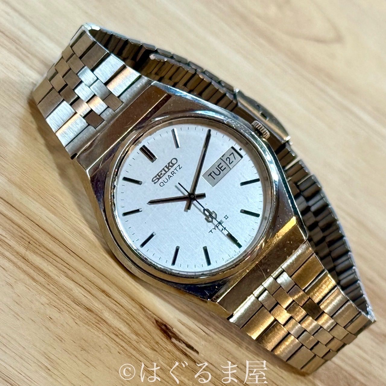 1978年製　SEIKO クォーツ腕時計　TYPE２ 1978年10月製造 セイコー タイプ2 Qz メンズウォッチ 点検整備済