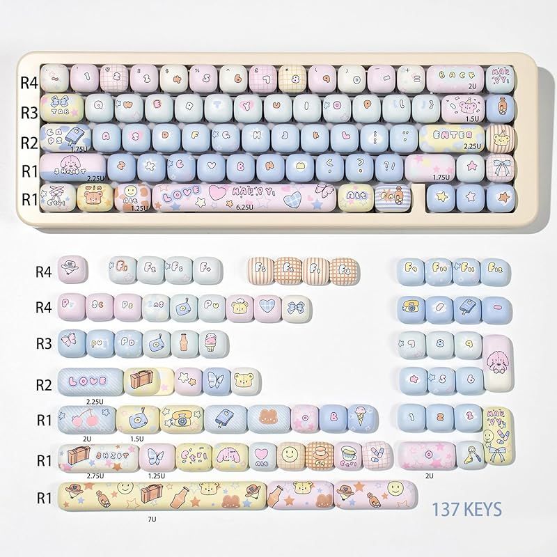 OneMall provides Mercari products: 137 keys キーキャップ pbt MOG