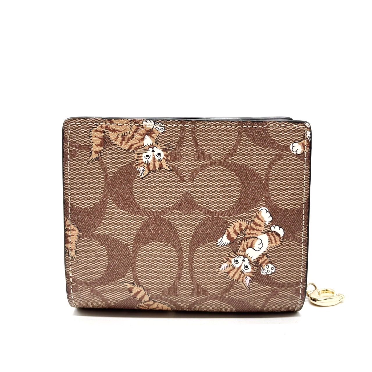 コーチ　COACH シグネチャー ダンシングキトゥン　猫が愛らしい二つ折り財布 COACH ダンシングキトゥン 猫 財布/2つ折り - メルカリ