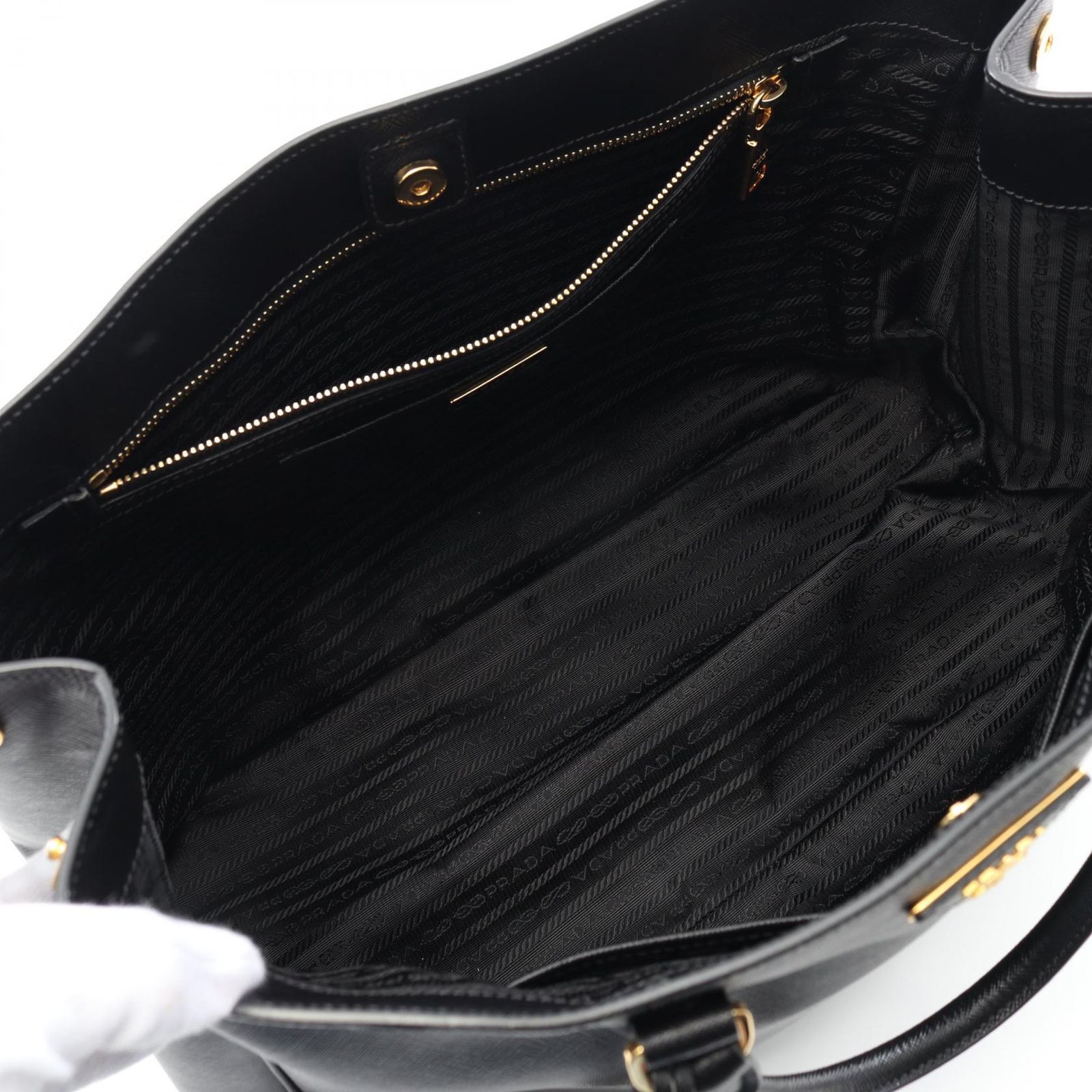 プラダ PRADA トートバッグ SAFFIANO LUX ガレリア BN1844 ブラック