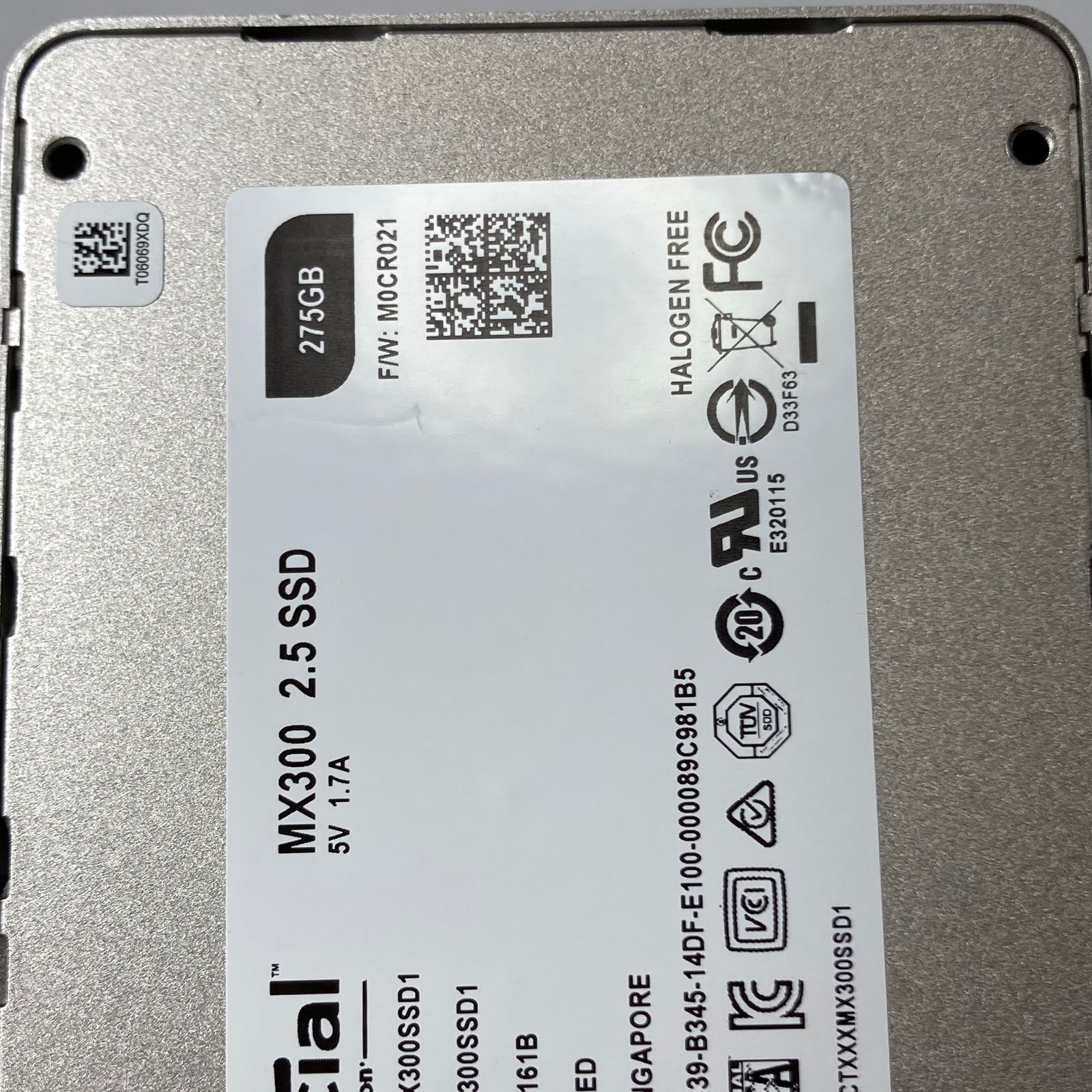 crucial MX300 2.5" SSD 275GB / / クルーシャル CT275MX300SSD1【617】