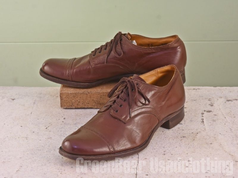 B856 Penney s Town Craft ビンテージ レディースシューズ 茶 7E 24cm