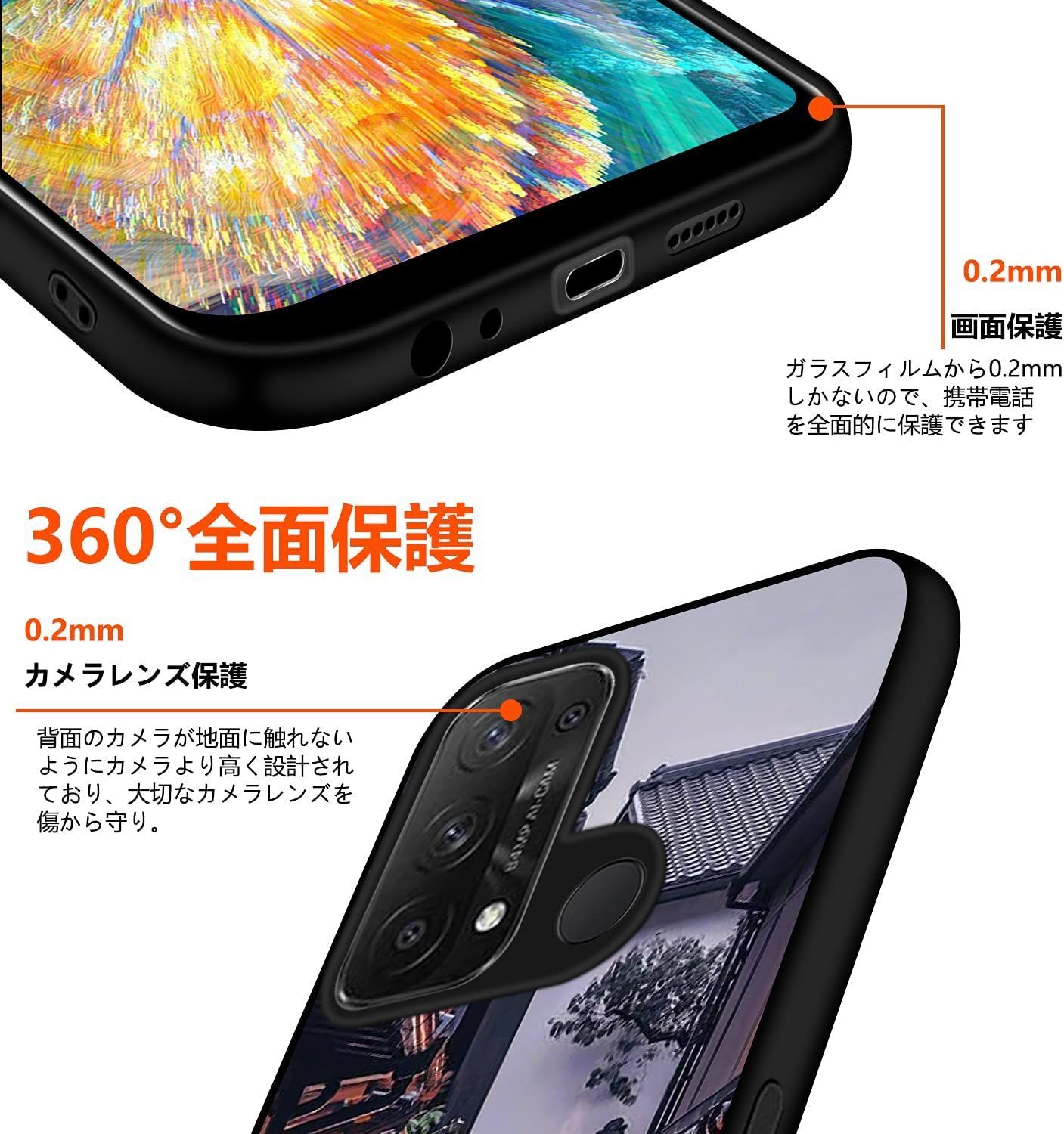 Oppo　Reno3A　ケース　カバー　青