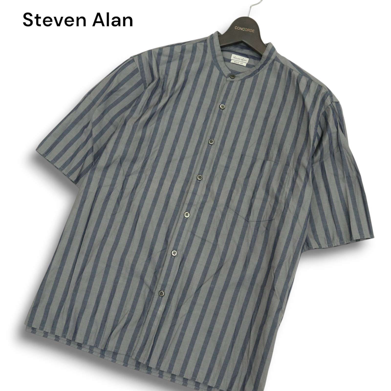 steven alan LOOSE FIT 半袖シャツ Steven Alan スティーブンアラン 春夏 BOLD FIT ストライプ