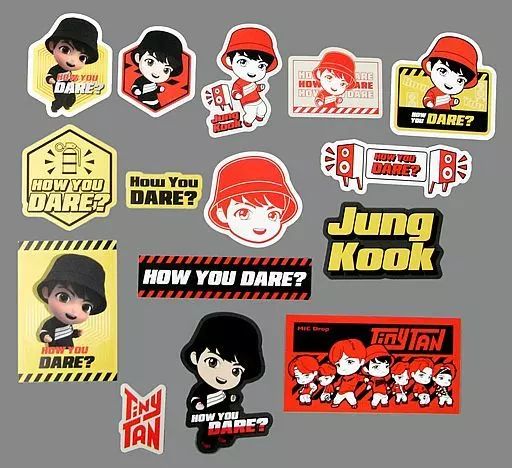 中古】シール・ステッカー ジョングク(BTS/防弾少年団) TinyTAN