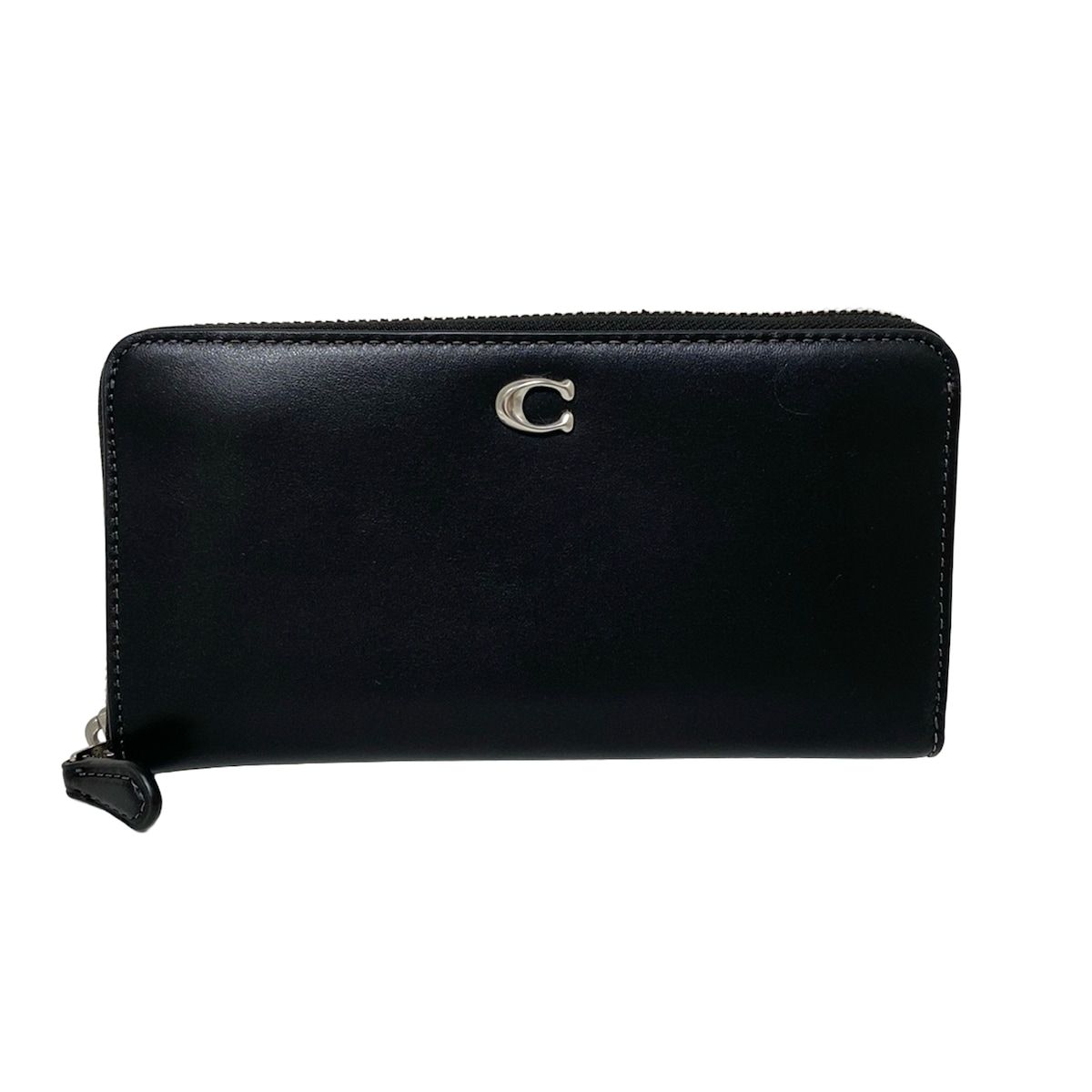 コーチ 黒 レザー 長財布 取り外し可能ストラップ COACH ブラックレザー 長財布 コーチ 黒 レザー 長財布 取り外し可能