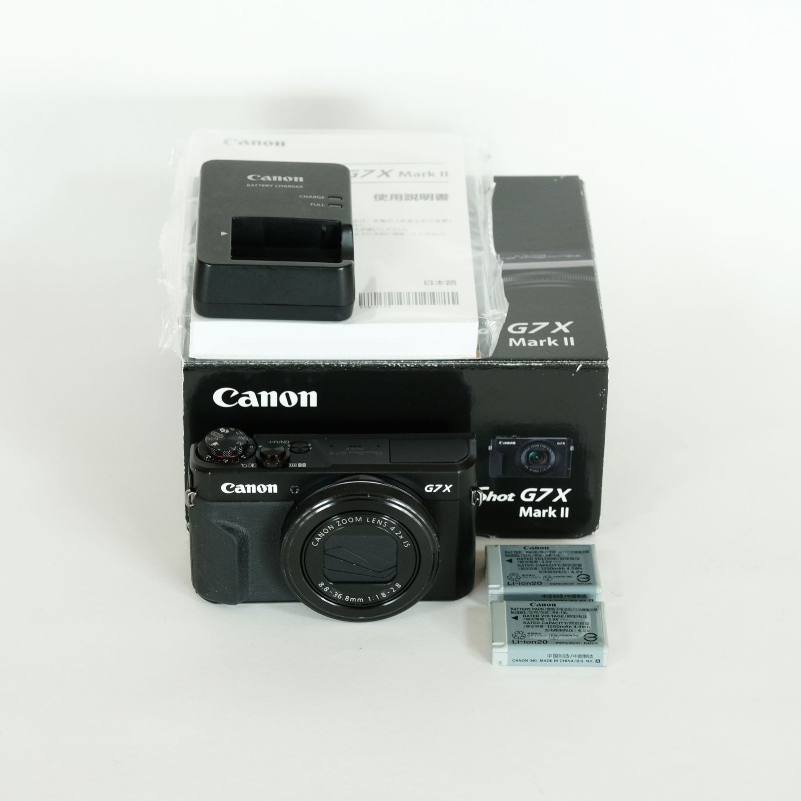 G7X g7x 純正バッテリー2個付 Canon Mark II NB-13L mark2 メルカリ 