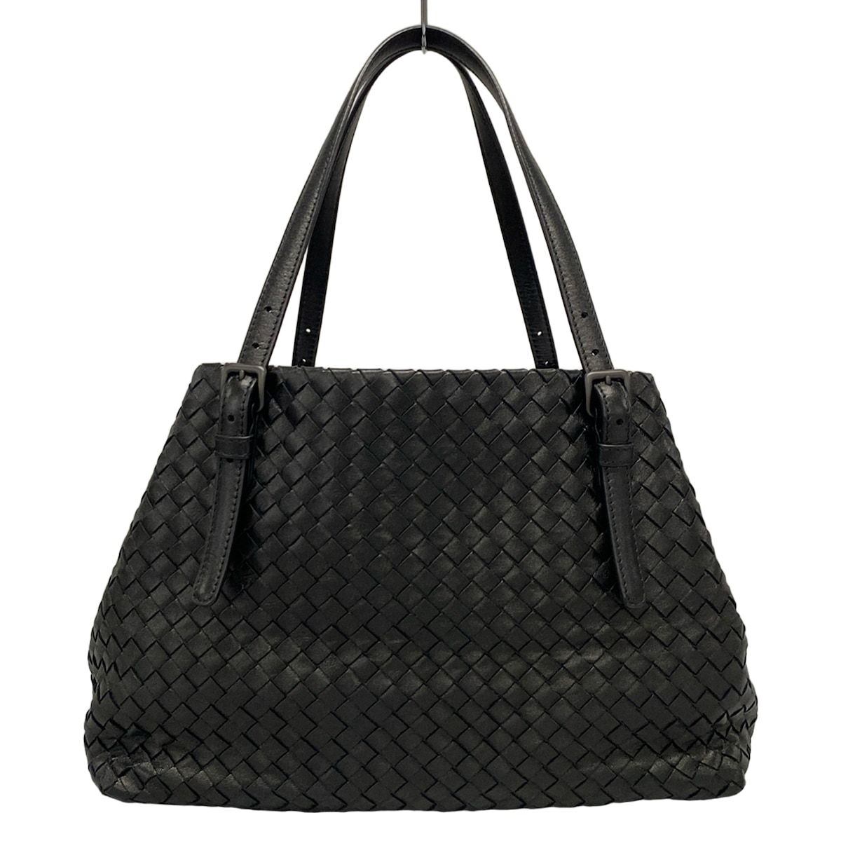 BOTTEGA VENETA ボッテガヴェネタ トートバッグ イントレチャート 黒 レザー