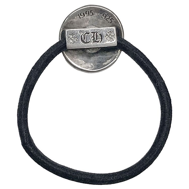 Chrome Hearts クロムハーツ HAIRBAND クロスボールボタン ヘアゴム シルバーコンチョ SV925 シルバー
