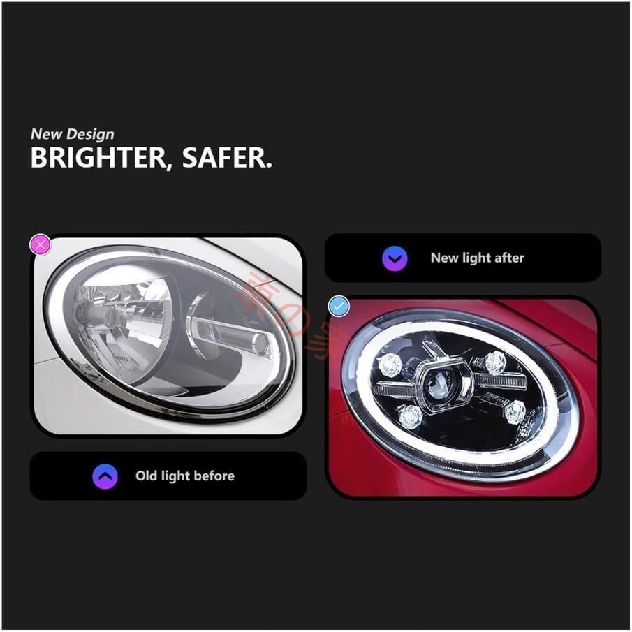 VWビートル2013-2020ヘッドランプまたはキセノンヘッドライトデュアルプロジェクターFACELIFT自動車照明アセンブリ交換用車照明ヘッドライト