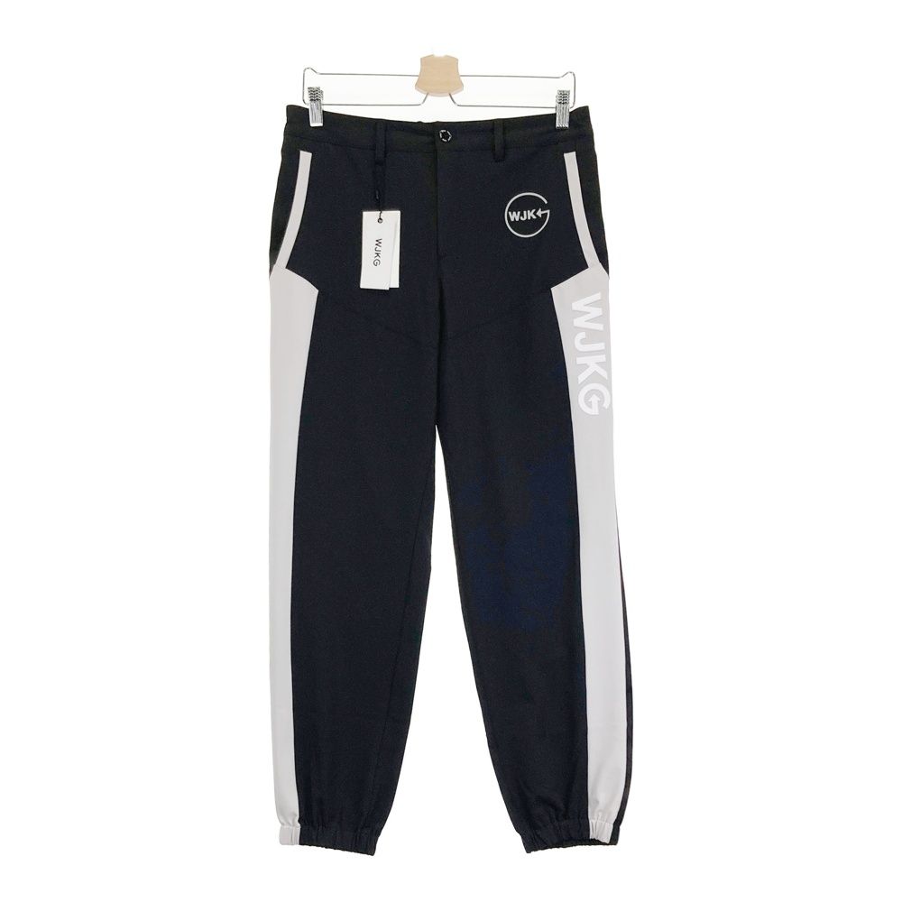 サイズ：M WJKG ダヴルジェイケイジー WOVEN PANTS イージーパンツ  ブラック系 [240101485392] ゴルフウェア メンズ ストスト サイズ：M WJKG ダヴルジェイケイジー WOVEN PANTS イージー