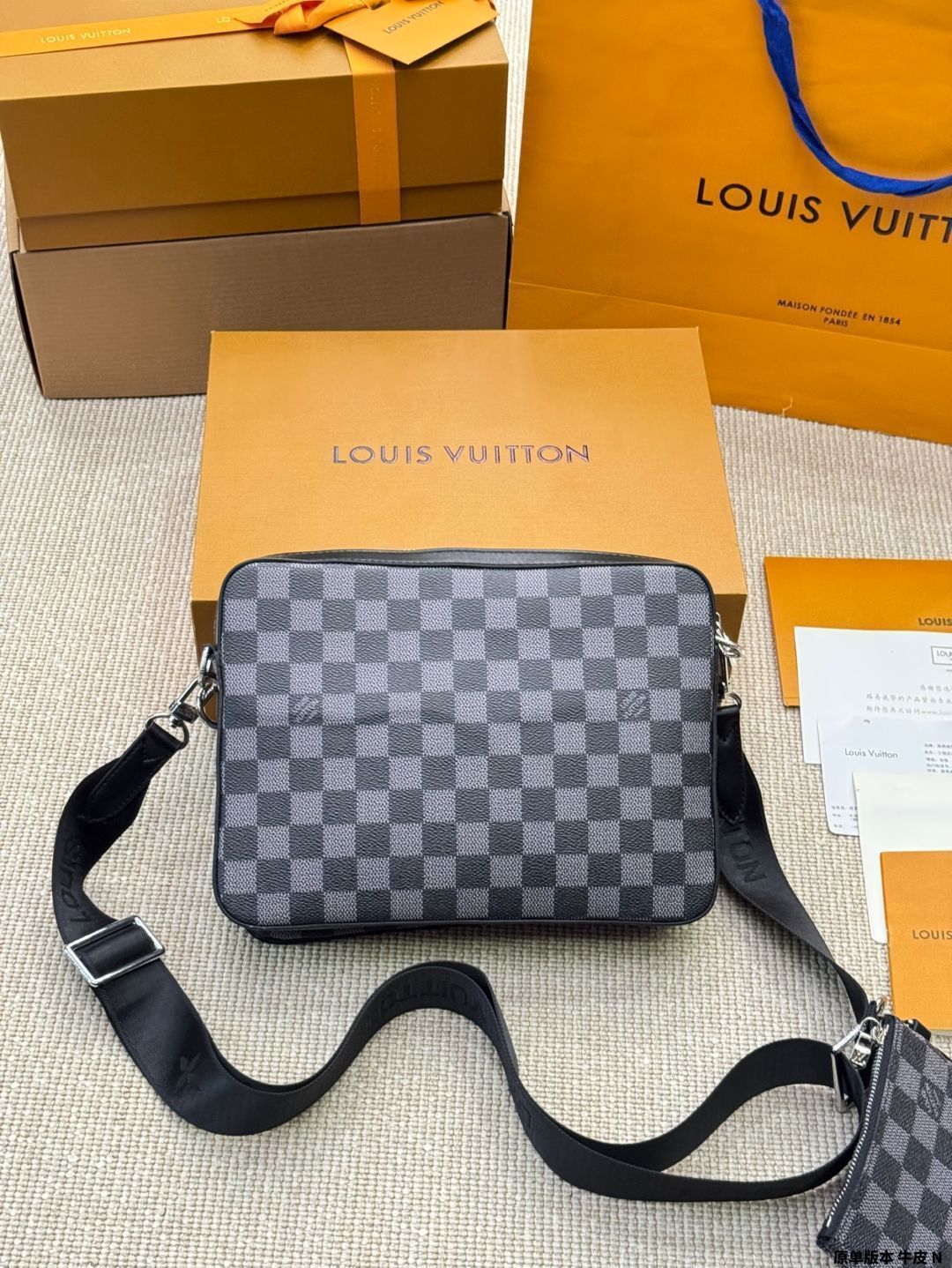 今日特価】LV トリオ ブラックサムライ 3 ピース メッセンジャー