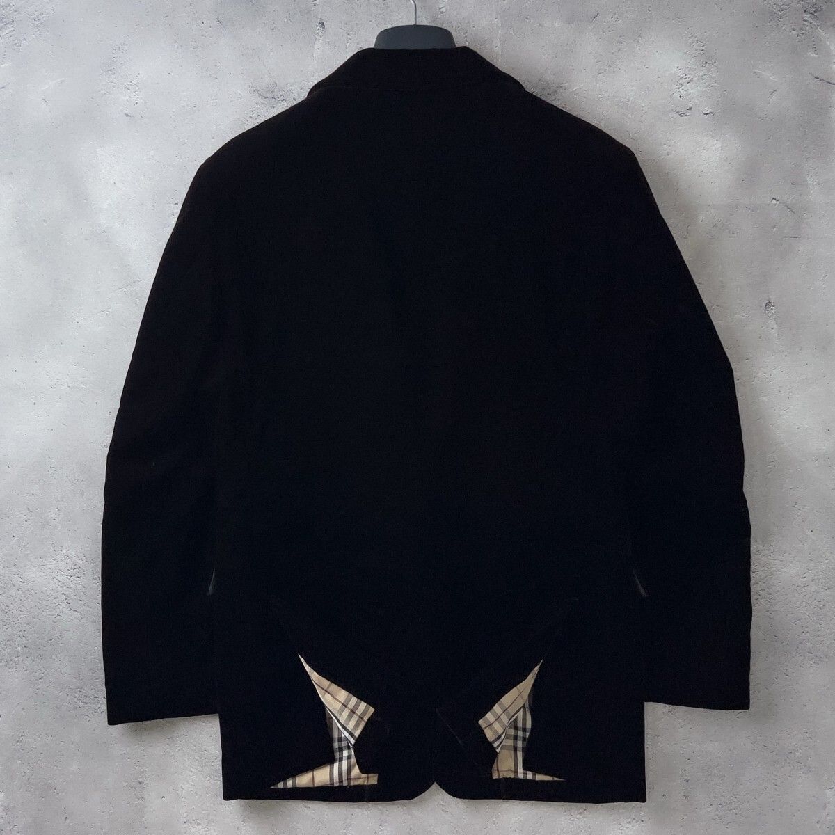 超美品）　バーバリーブラックレーベルベルベットジャケット 廃盤 BURBERRY BLACK LABEL バーバリー ブラックレーベル 極上