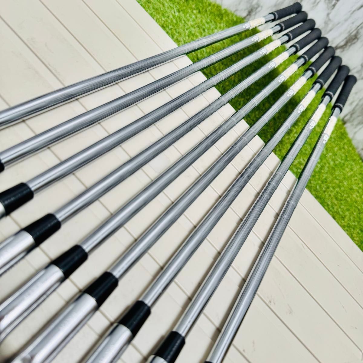 【良品】豪華9本 ピン i210 黒ドット メンズアイアンセット スチール S 良品】豪華9本 ピン i210 黒ドット メンズアイアンセット スチール S