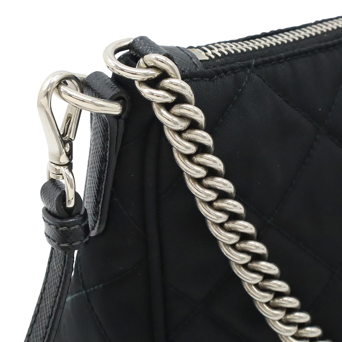 PRADA 2WAY チェーンバッグ ハンドバッグ キルティング ナイロン