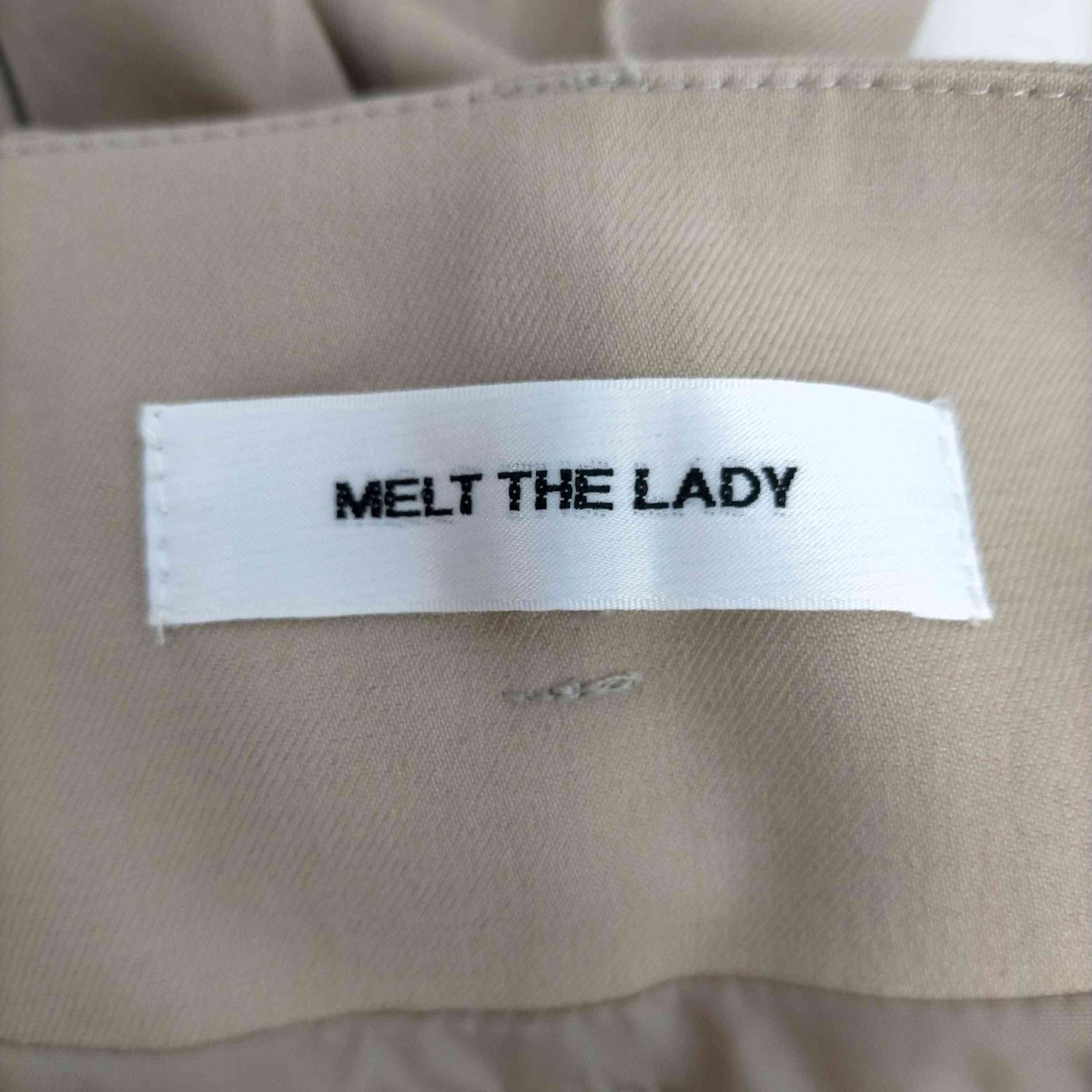 メルトザレディ Melt the lady back pleats w belt skirt レディース