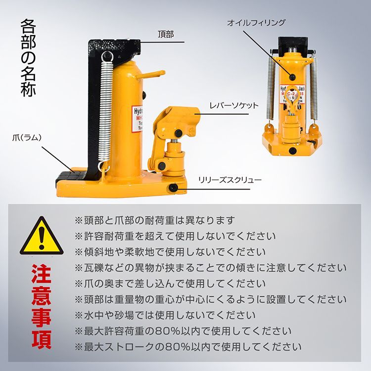爪部2.5t