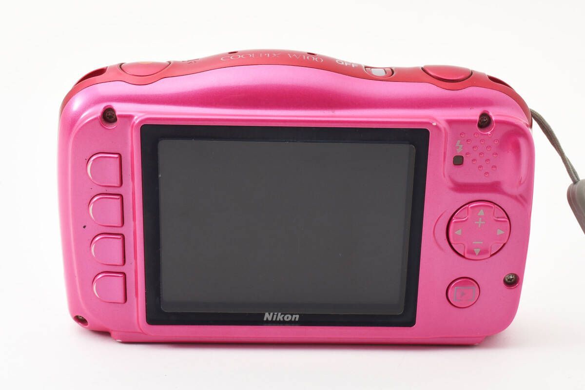 ☆実用品☆ニコン Nikon COOLPIX W100 ピンク コンパクトデジタルカメ