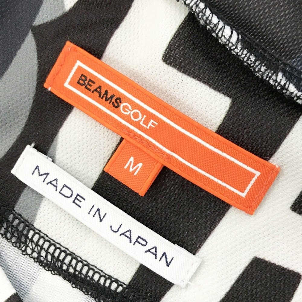 サイズ：M BEAMS GOLF ビームスゴルフ  ハイネック 半袖Tシャツ ワッペン  オレンジ系 [240101465495] ゴルフウェア レディース ストスト サイズ：M BEAMS GOLF ビームスゴルフ ハイネック 半袖Tシャツ
