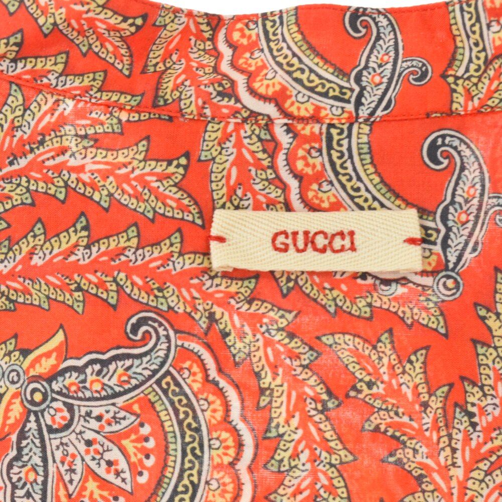 GUCCI (グッチ) 21SS コットンチュニック ヘンリーネック半袖シャツ 総