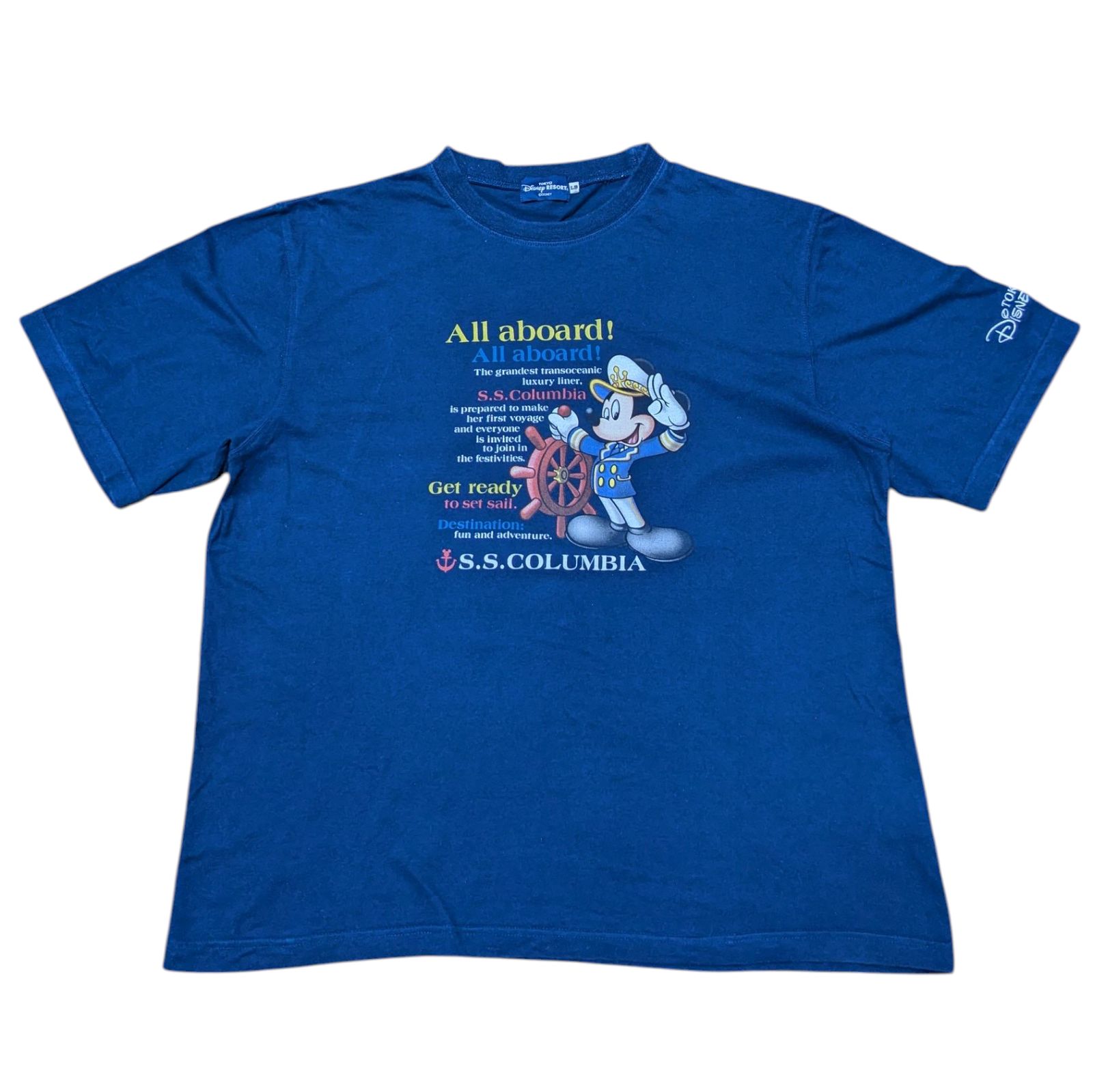 ディズニー tシャツ ミッキー tシャツ コロンビア号 レアサイズ 東京 