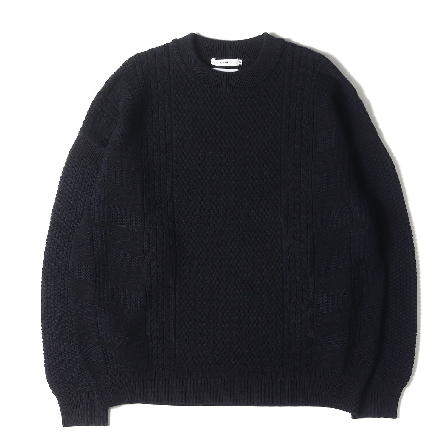 美品】YASHIKI ヤシキ ニット ネイビー系 紺 サイズ:2 | master