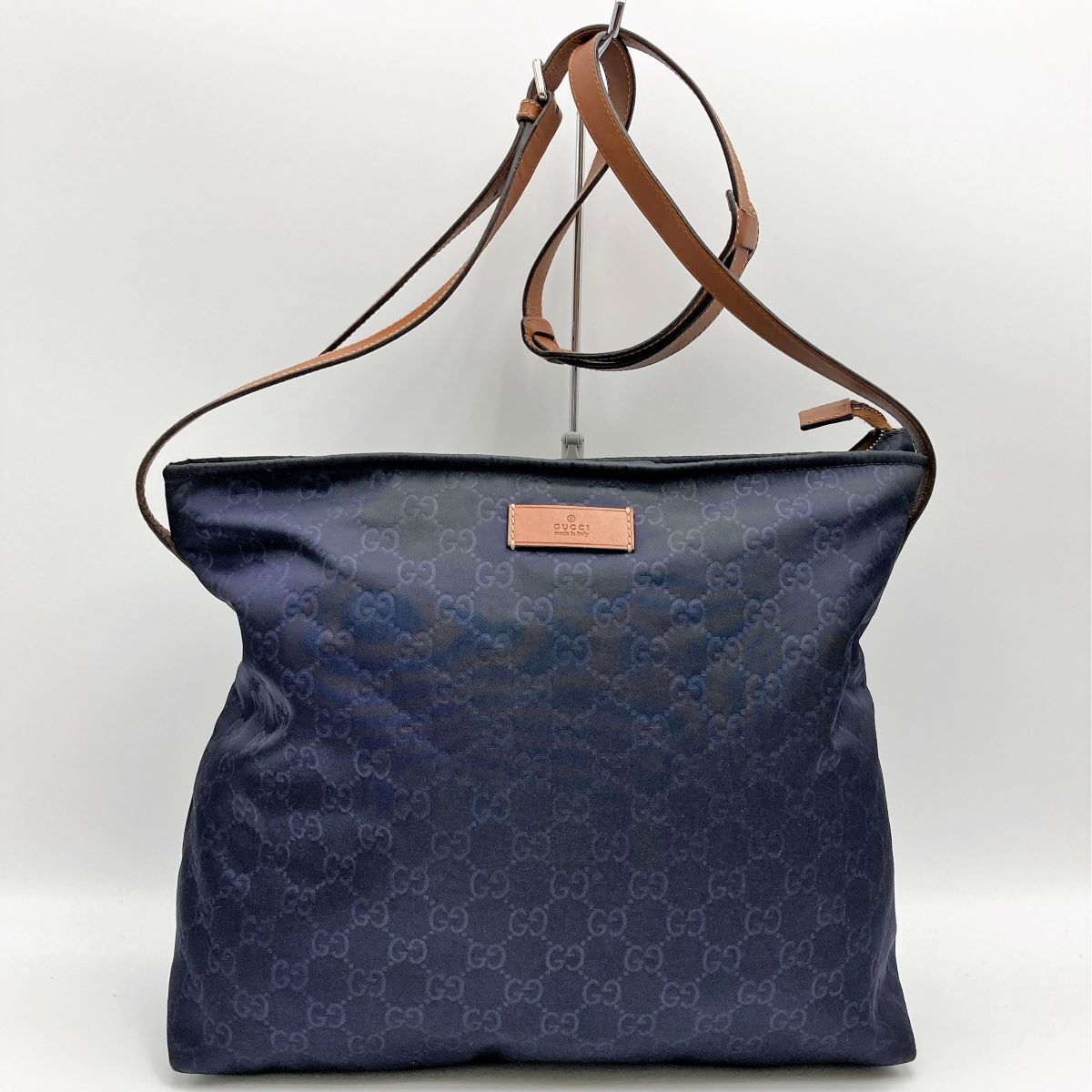 グッチ 【GUCCI グッチ】GG柄 ショルダーバッグ ナイロン レザー 