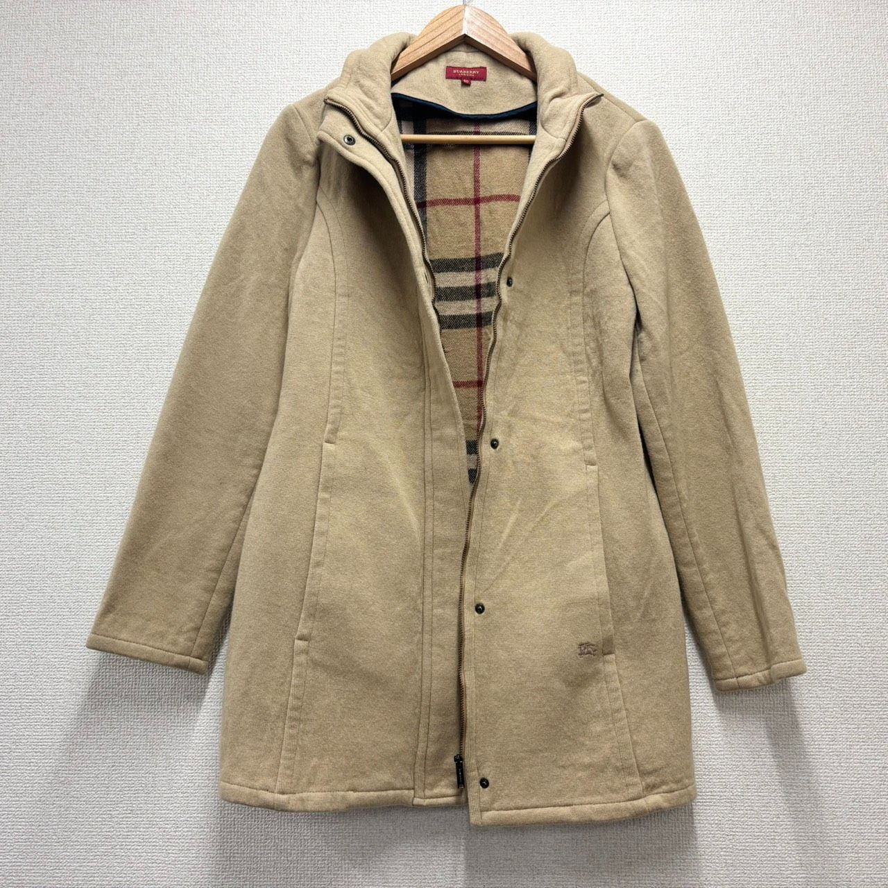 BURBERRY バーバリーロンドン ベージュ コート ノバチェック 40