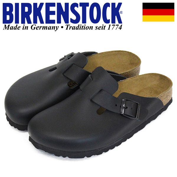 BIRKENSTOCK ビルケンシュトック ボストン 黒 レザー ナロー 39