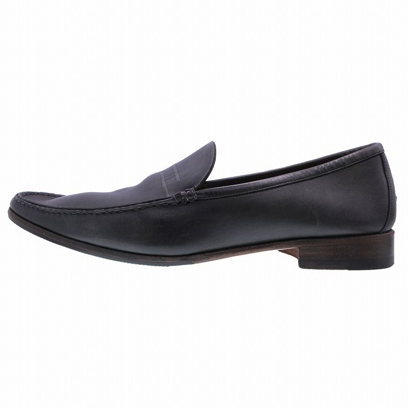 エルメス HERMES H ロゴ レザー ローファー スリッポン 本革