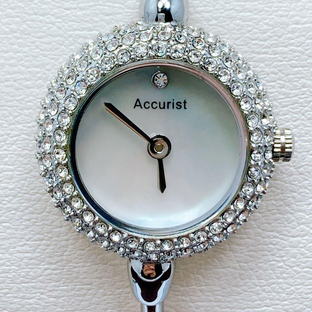 277 ACCURIST アキュリスト ブレスウォッチ シェル ストーン 腕時計