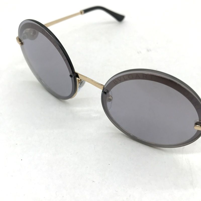 BVLGARI ブルガリ 黒 ブラック ラウンド型レンズ サングラス 6149-B  