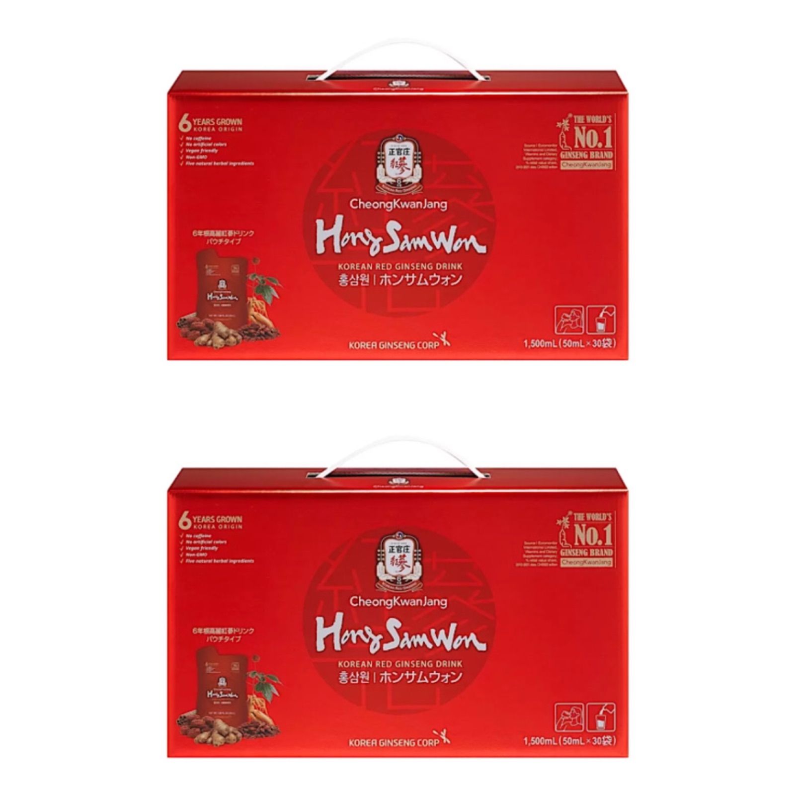 紅蔘元ホンサムウォン (50ml x 30袋)x2箱 紅蔘元ホンサムウォン (50ml x 30袋)x2箱 ふさわしかっ