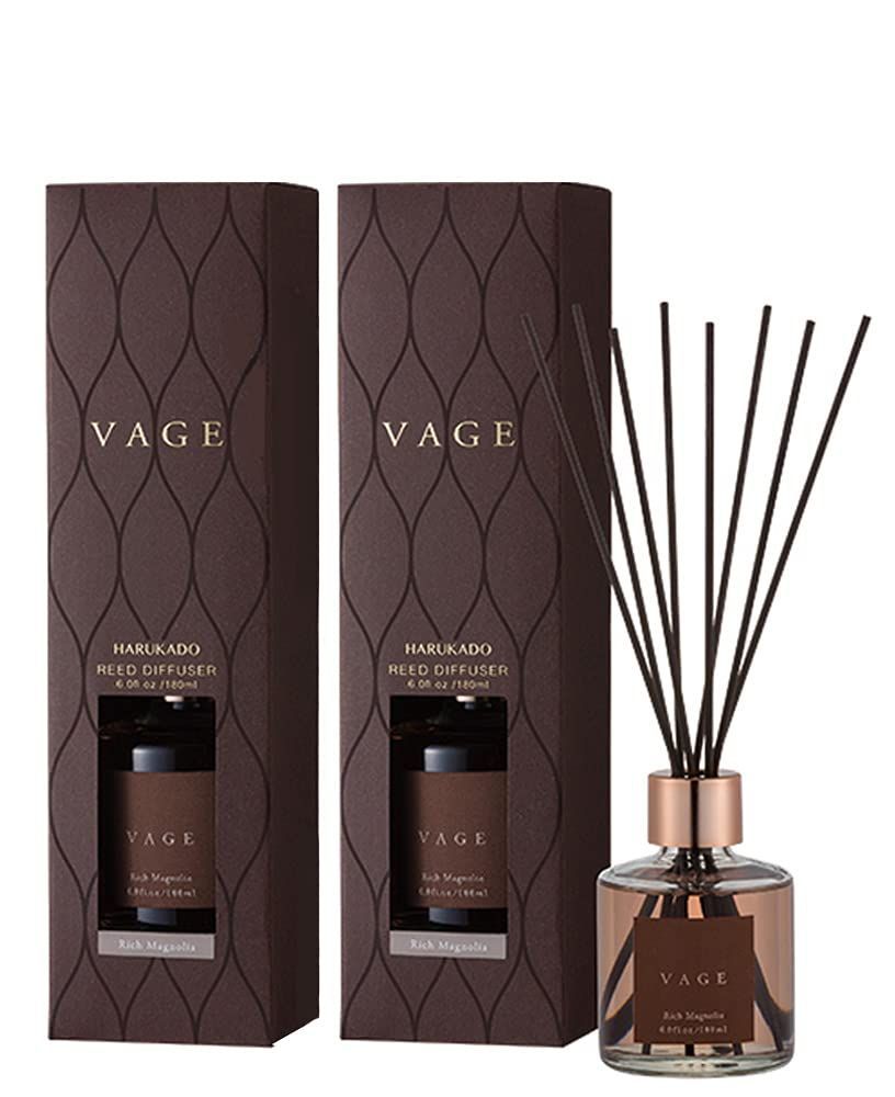 晴香堂 2個セット VAGE バーグ リードディフューザー リッチマグノリア 180ml ルームフレグランス ルームディフューザー 芳香剤