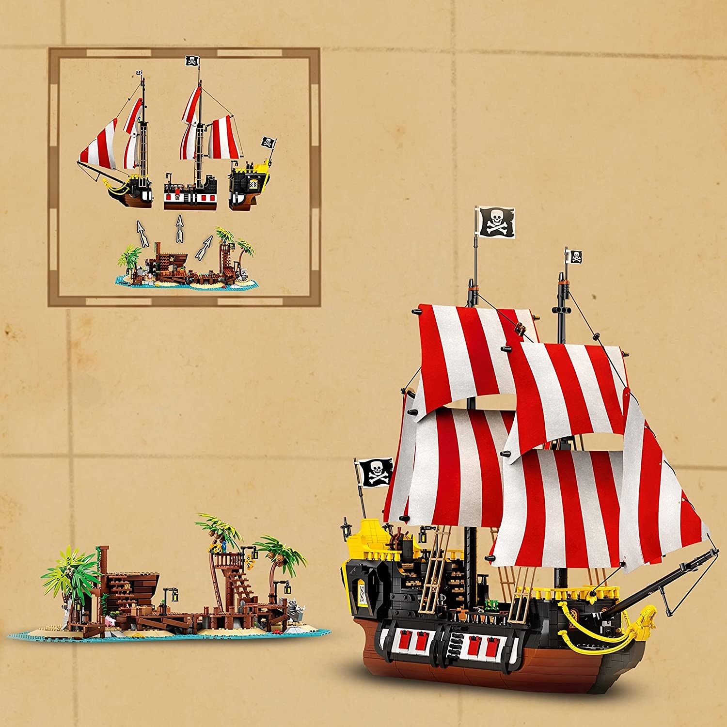 レゴ(LEGO) アイデア 赤ひげ船長の海賊島 21322 - メルカリ
