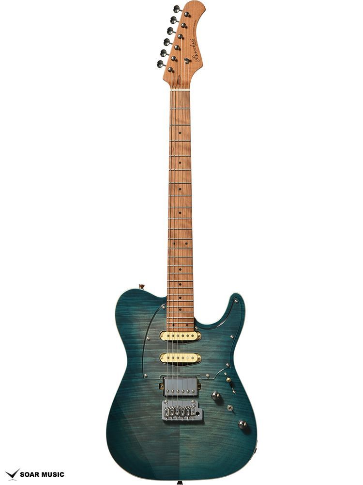 カスタムギター】個性派エレキギター 青/紫 グラデーション H-H SH-7