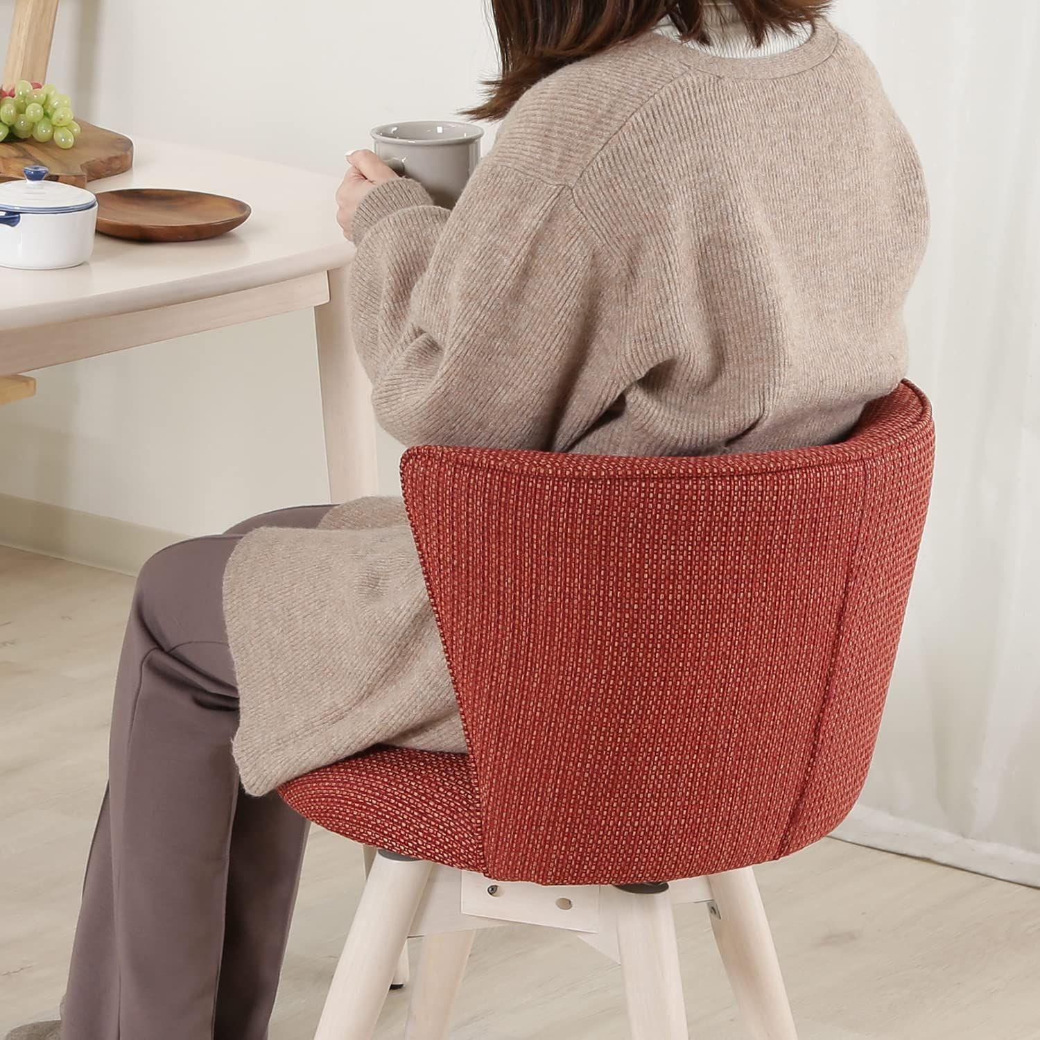 ダイニングチェア 不二貿易 チェア 幅50×奥行52×高さ68? アイボリー/