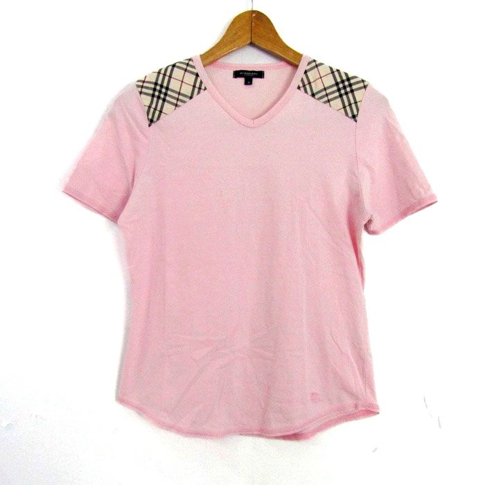Burberry バーバリー トップス ピンク BURBERRY - BURBERRY バーバリー 大きいサイズ ピンタック
