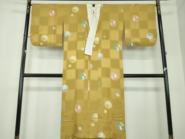 平和屋着物●上質な長襦袢 無双仕立て 半衿刺繍 跳兎 月兎 正絹 DAAX4678ps