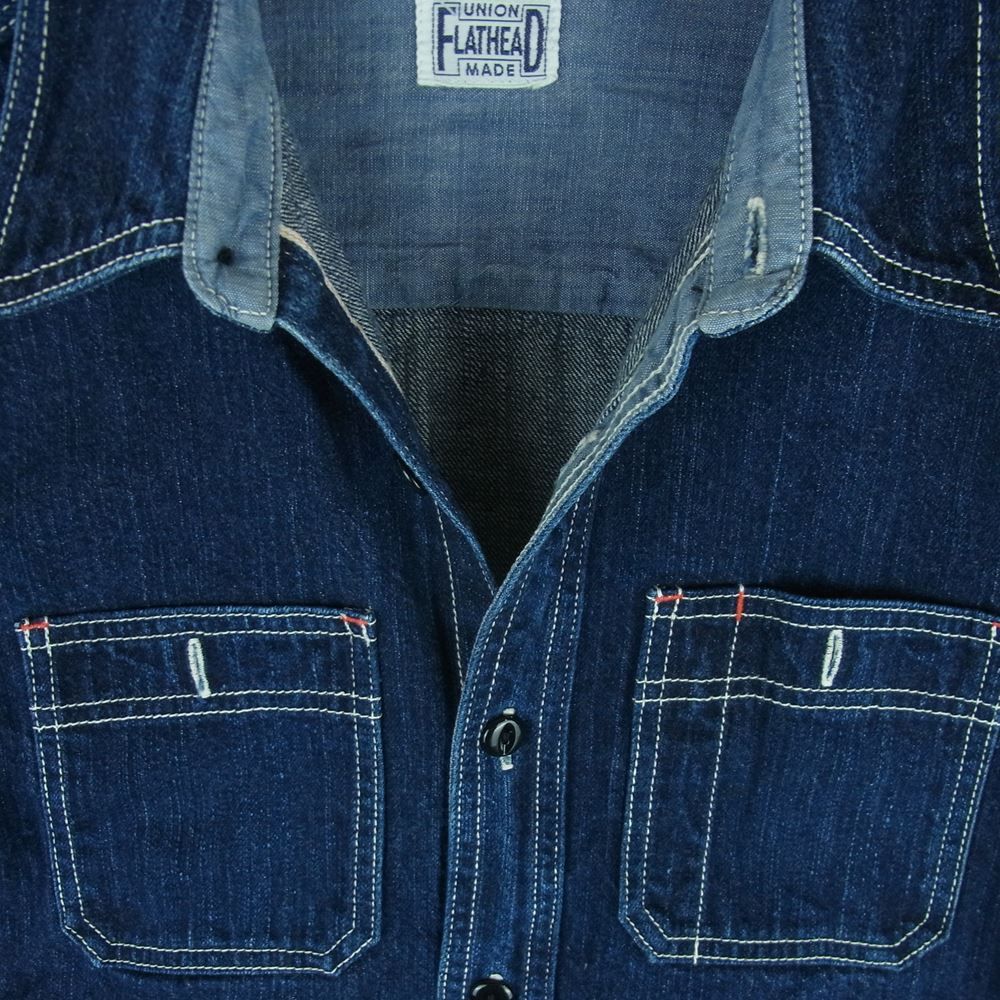 THE FLAT HEAD ザフラットヘッド 7010W DENIM WORK SHIRT デニム 長袖